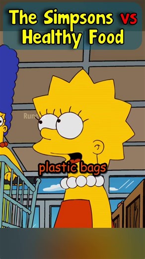 The Simpsons vs Healthy Food #simpsons #shorts #youtubeshorts