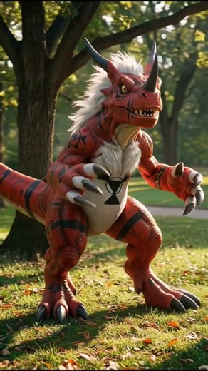 This is what Guilmon looks like in REAL LIFE! 🦖🔥 #Shorts #Digimon #Anime