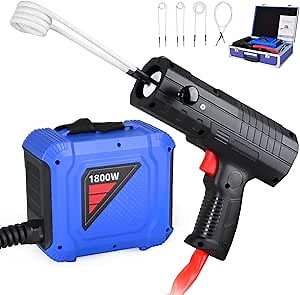 1800W-2000W 110V Induction Heater Kit - 8s Heating Up | Induction Heater Bolt Removal,Handheld Flameless Induction Bolt Heater Tool with 4 Coils,Safety Remove Rusty Nuts,Screw, Bearings