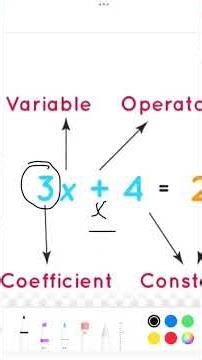 constant, coefficient, operator, variable ‪@MHmathsfoundation‬ #maths #education #mathematics