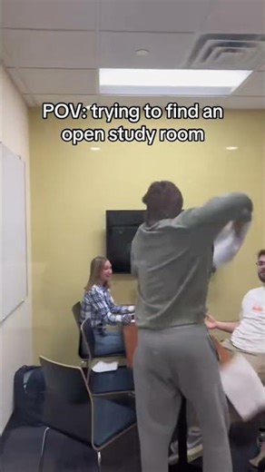 POV: Trying to find an open study room... 🙄