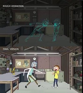 55K views · 455 reactions | Take a look to the rough animation of the special "Space Morty" ID of Rick and Morty for Adult Swim. An awesome work 100% made by the talented artists of mighty animation. | Mighty animation | Facebook