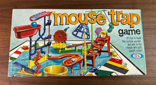 Vintage 1970 Mouse Trap Game by Ideal - Complete - Pretty Good Condition - Etsy