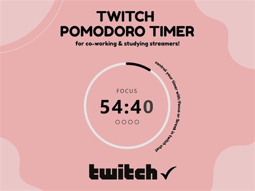 Twitch Pomodoro Timer | Chat Controlled OBS Browser Source | Focus & Break Commands - Etsy