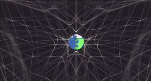 General relativity… a new way to visualize gravity, or more appropriately, the distortion of spacetime. Einstein theorized that spacetime is curved, and that what is going in a straight line, appears to go in an arch. Einstein’s theory of general relativity explains that this is due to the curvature of spacetime, and depending on the mass of an object, the curve is more apparent. #universe #space #astronomy #astrophysics #einstein #newton #generalrelativity #phonk