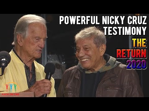 Nicky Cruz Testimony The Return 2020 National Mall - The Cross and the Switchblade - David Wilkerson