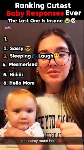 Ranking Cutest Baby Responses Ever 😭💀#cutestbaby #babyfirstwords #cutebabies
