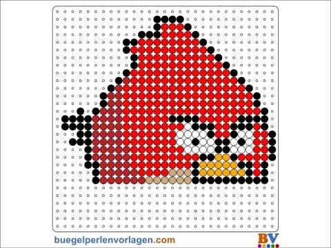Perler Bead Tutorial - Angry Birds Pattern