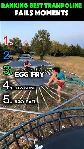Ranking Best Trampoline Fails Moments #viral