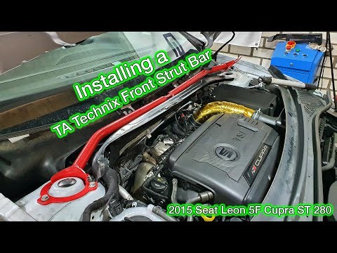 POV: TA Technix Front Upper Strut Bar installation on Seat Leon 5F Cupra ST 280 (Full Guide)