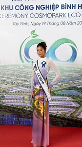 Miss Cosmo 2024 Ketut Permata Juliastrid stands at the Groundbreaking Ceremony of Cosmopark Eco Industrial Zone, Tây Ninh - not only as the Queen of Cosmo, but as a bridge that brings Vietnam’s vision of innovation and sustainability closer to the world. #MissCosmo #ImpactfulBeauty #KhuCongNghiepBinhHoaNam1 #COSMOPARK #COSMOPARKTAYNINH | Miss Cosmo