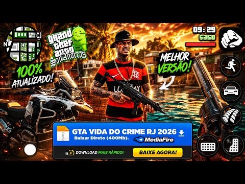 LINK DIRETO!!!🔥GTA VIDA DO CRIME RJ🇧🇷 TODOS ANDROIDS Até ANDROID 16😱 COM FAVELAS+TRAFICO L1NK DIRETO
