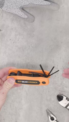 GEARWRENCH 8 Piece Metric Folding Hex Key Set - 83506