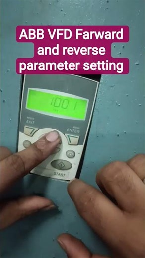 ABB VFD Farward and reverse parameter setting