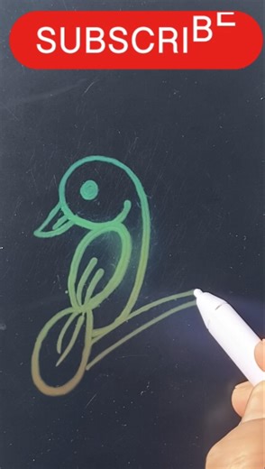 Easy Bird Drawing 🐦 #art #drawing #howtodraw