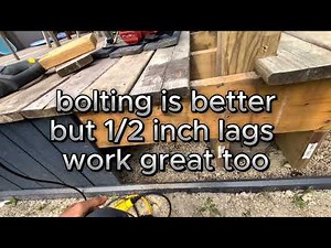 DIY How to install a deck post, super easy!