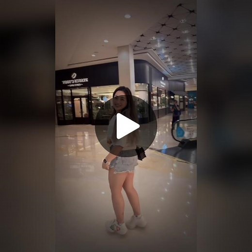 Stylish Stroll Through Modern Shopping Mall