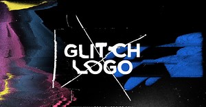 Glitch Distortion Logo Intro After Effects Templates