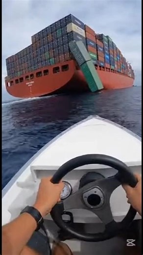 The man found a cargo container at sea #shorts