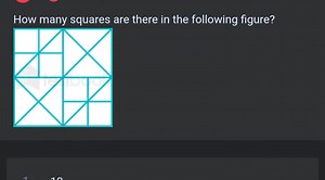 How many squares are there in the following figure?Figure... | Filo