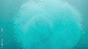 explosion underwater. two barrels explode underwater. 3d animation of an underwater detonation. barrel exploding under the sea Stock Video