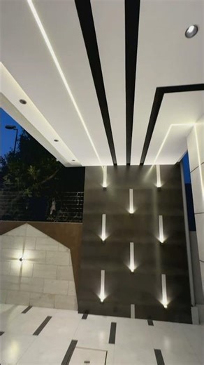 Modren Style Car Porch Ceiling Design in 10 Marla House for sale bahria town