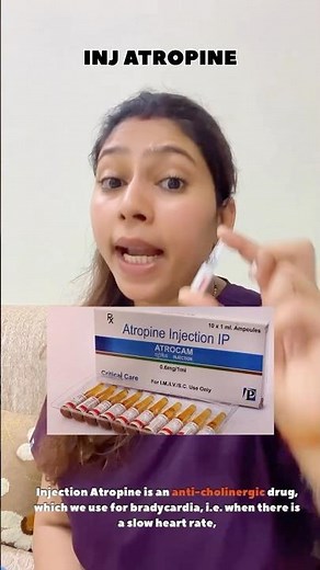 INJ ATROPINE USE EMERGENCY MEDICINE