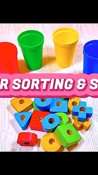 Colour Sorting Game for Toddlers to Learn the Shapes and Colours | Colour Sorting Activity