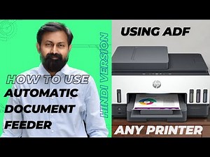 How to Use Automatic Document Feeder ADF in any Printer - Hindi Version