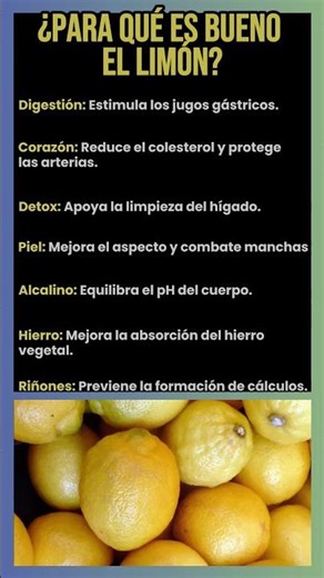 ¿Para qué es bueno el limón?