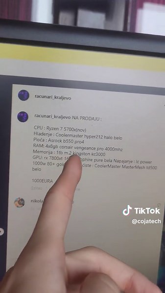 PC Do 1000 Eura? @Racunari_Kraljevo #fyp #xybca #ram #tech #setup