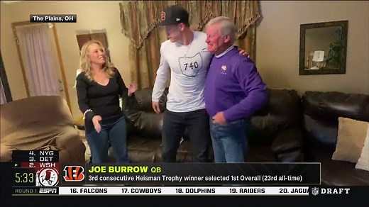 The 2020 #NFLDraft No. 1 overall pick and new Cincinnati Bengals QB... Joe Burrow. | NFL