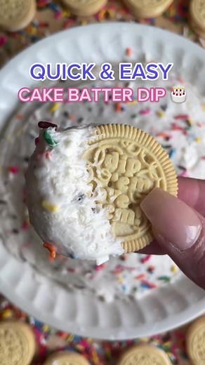 Quick & Easy Cake Batter Dip Recipe 🎂