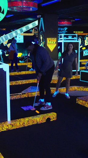 Glow-in-the-Dark Mini Golf at KISS Monster Mini Golf in Las Vegas