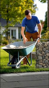 DIY Stone Planter That Hides Trash Bins🌿 | Plants and gardening