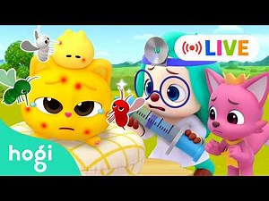LIVE 🔴｜Boo Boo Song + More Nursery Rhymes & Kids Songs｜Hogi Pinkfong