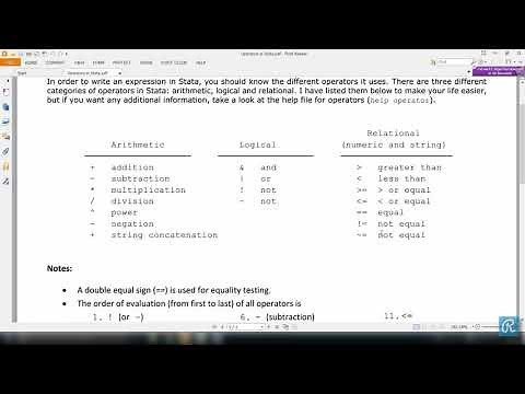 How to use IF and IN to subset commands in STATA