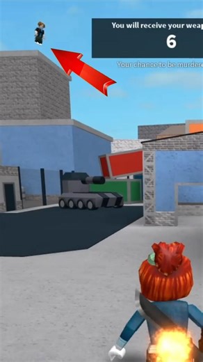 I Got Chased by a hacker #mm2 #murdermystery2 #roblox
