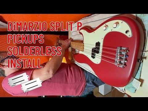 Squier 40th Anniversary Precision Bass — DiMarzio Split P Pickup Solderless Install + Tone Demo