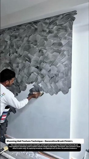 Stunning Wall Texture Technique – Decorative Brush Finish Like a Pro!