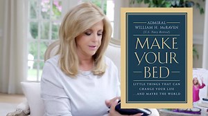"Make Your Bed" is an incredible read, and I am thrilled you all joined me to enjoy it as part of #JoysBookClub! Admiral McRaven is a true inspiration, and his lessons of hope are ones I hope you all take with you! Join in on the discussion by commenting below and download the questions for your own book clubs: http://bit.ly/JM_MakeYourBedQs. Watch today's video to find out what book we'll be reading this month. | Joy Mangano