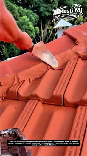Perfect Roof Sealing Technique | Satisfying Tile Finishing You Must See.