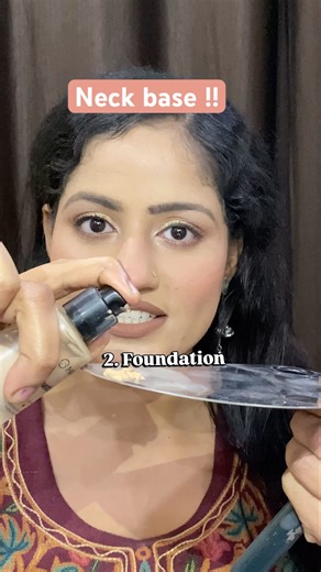 How to do neck makeup 💄 ‪@MakeupLoverLudhiana‬ #shortvideo #makeup #shortsvideo #makeuptips #short