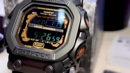 卡西欧（Casio）奢侈品潮牌GXW GX-56 系列手表简约时尚现代电子小方表数字手表