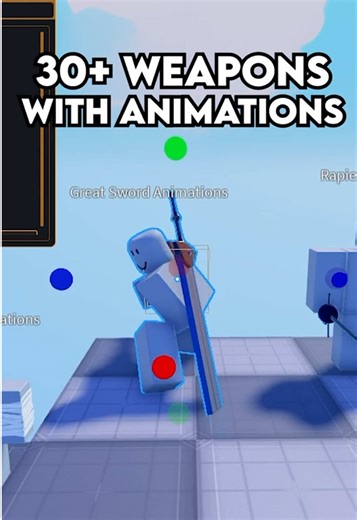30 Weapon With Animations & Models #robloxstudio #robloxdev #robloxshorts #roblox
