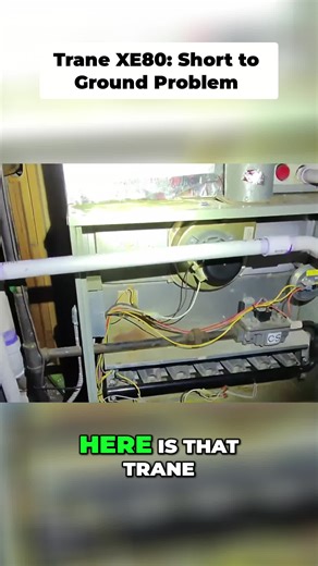 Trane XE80 furnace problems? Mikey Pipes found a short to ground. Here's how he tested it! #HVAC #FurnaceRepair #Trane #DIY #TechTips
