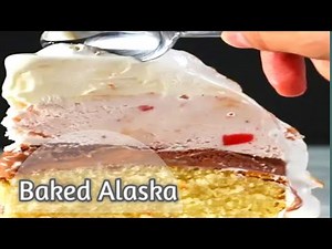Baked Alaska | Baked Alaska with a Lighter | How to Make baked Alaska Ice Cream Cake