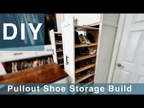 Luxury Closet and Bathroom Shoe Pullout DIY Build