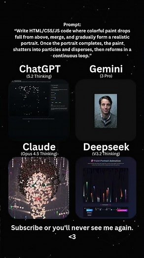 AI Coding Battle: Liquid Paint Portrait Morph 🎨✨