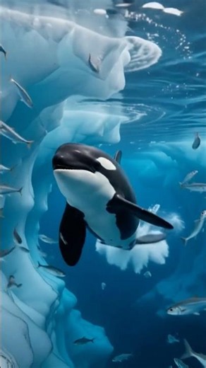 🐋 Orca Family Rescue in the Frozen Arctic ❄️ | 8K Cinematic Wildlife Documentary |
